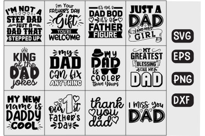 dad svg design bundle