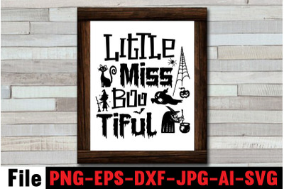 Little Miss Boo Tiful SVG cut file,SVGs,quotes and sayings,foodrink,pr