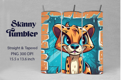 3D Graffiti Cartoon Cheetah