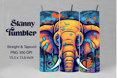 3D Graffiti Cartoon Elephant