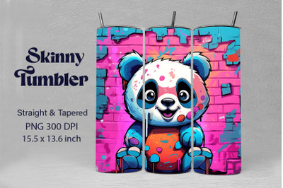 3D Graffiti Cartoon Panda