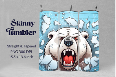 3D Graffiti Cartoon Polar Bear