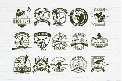 Duck Hunting Template Logo Bundle