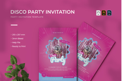 Disco - Party Invitation