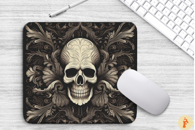 Haunting Skull Motif Gothic Pattern