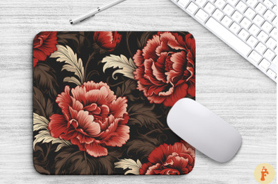 Carnation Floral Gothic Pattern