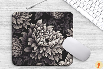 Chrysanthemum Floral Gothic Pattern