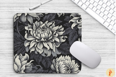 Chrysanthemum Floral Gothic Pattern