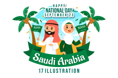 17 Saudi Arabia National Day Illustration