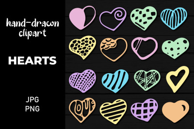 Heart Doodle Clipart PNG