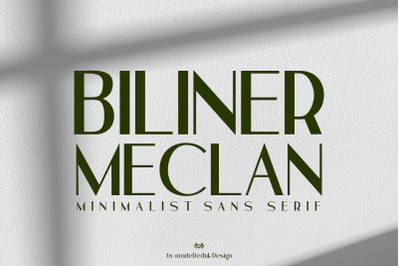 Biliner Meclan - Minimalist Sans