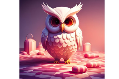 White AI owl