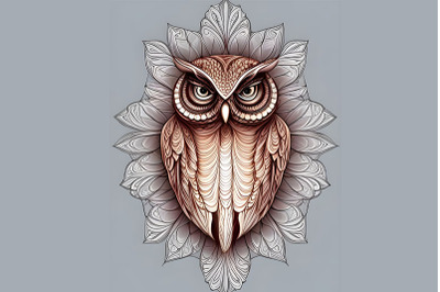 AI owl artwork