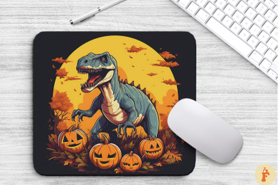 Allosaurus dino in Halloween Mouse Pad