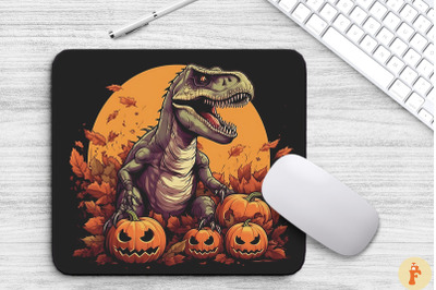 Allosaurus dino in Halloween Mouse Pad