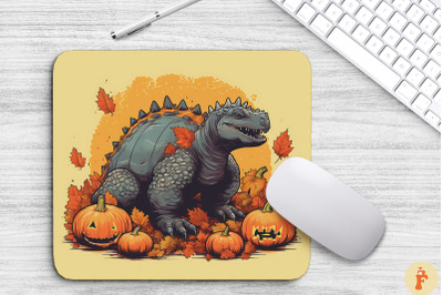 Ankylosaurus dino in Halloween Mouse Pad