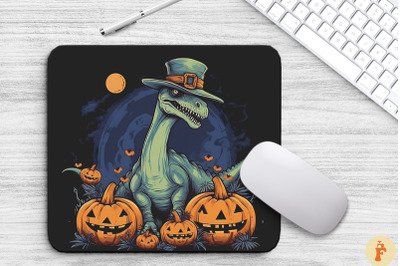 Brontosaurus dino in Halloween Mouse Pad