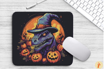 Carnotaurus dino in Halloween Mouse Pad