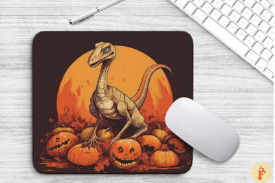 Compsognathus in Halloween Mouse Pad