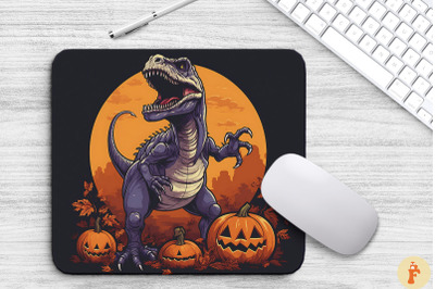 Tyrannosaurus Rex in Halloween Mouse Pad