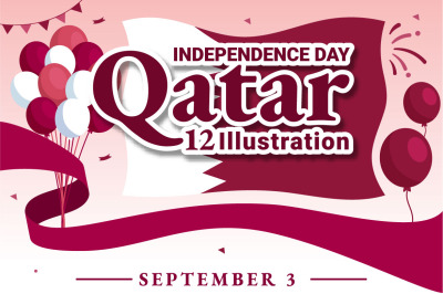 12 Qatar Independence Day Illustration