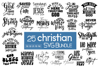 Christian SVG Bundle, Inspirational SVG