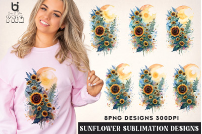 Sunflower Sublimation Designs, Sunflower T-shirt Design
