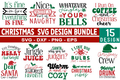 圣诞节SVG设计捆绑包