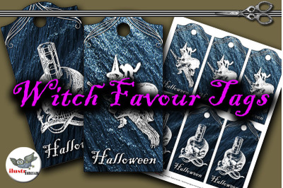 Witch Favour Tags