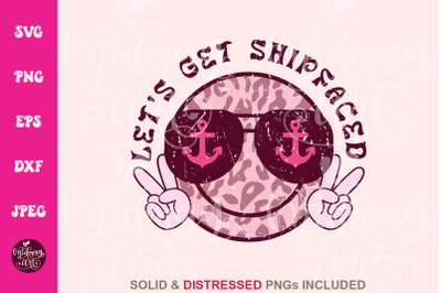 Let&#039;s get ship faced svg, cruise sublimation, png