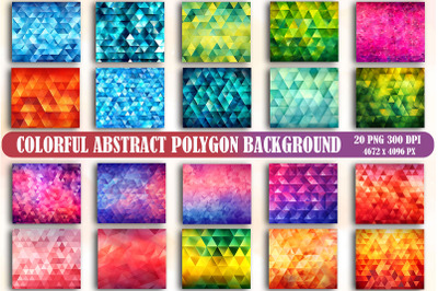 Colorful Abstract Polygon Background&nbsp;