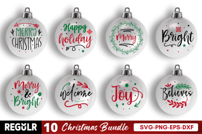 Christmas Round SVG Bundle