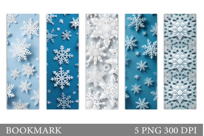 Snowflakes Bookmark. Snowflake Bookmark Template