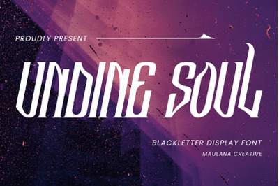 Undine Soul Blackletter Display Font
