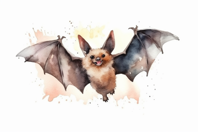 Watercolor Halloween Bat