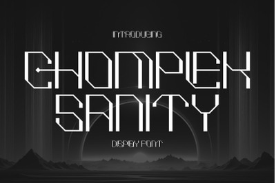 CHOMPLEK SANITY Typeface