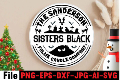 The Sanderson Sisters Black Flame Candle Company SVG cut file