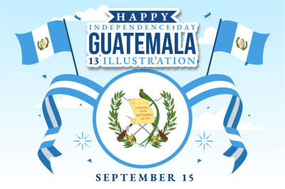 13 Guatemala Independence Day Illustration