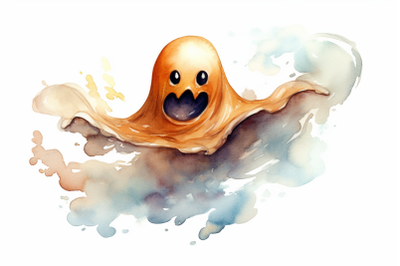 Watercolor Halloween Ghost