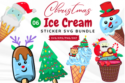 Christmas Ice Cream SVG Bundle