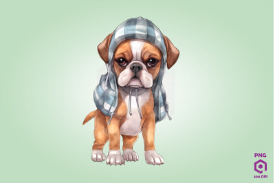 Cozy Boxer Dog Clipart