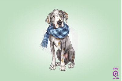 Cozy Great Dane Dog Clipart