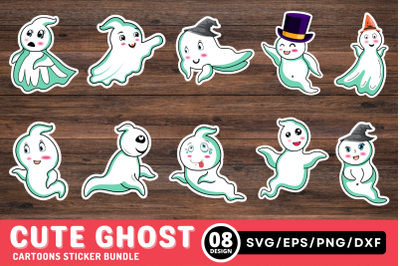 Cute Ghost Sticker Bundle