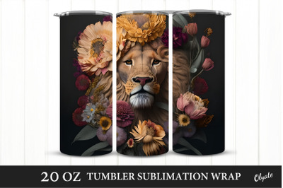 Lion Tumbler Sublimation Wrap. 20 OZ Tumbler Sublimation
