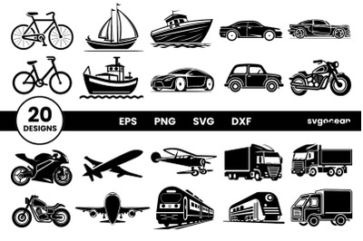 Vehicles SVG Bundle | Car | Transport