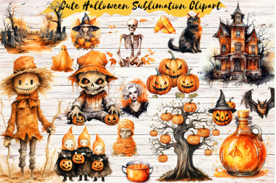 Cute Halloween Sublimation Clipart