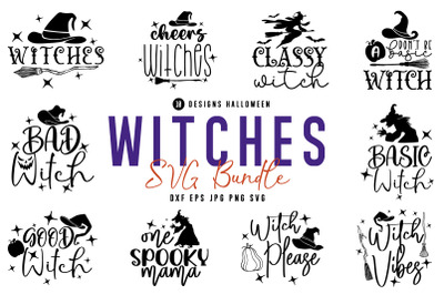 Halloween Witches SVG Bundle