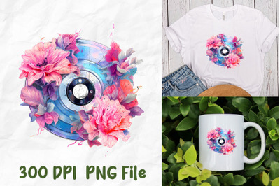 Vaporwave Retro Cd Flower