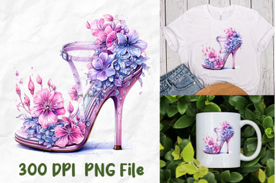 Vaporwave Retro Disco High Heels Flower