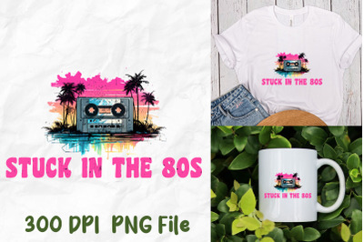 Stuck In The 80s Cassette Palm Tree